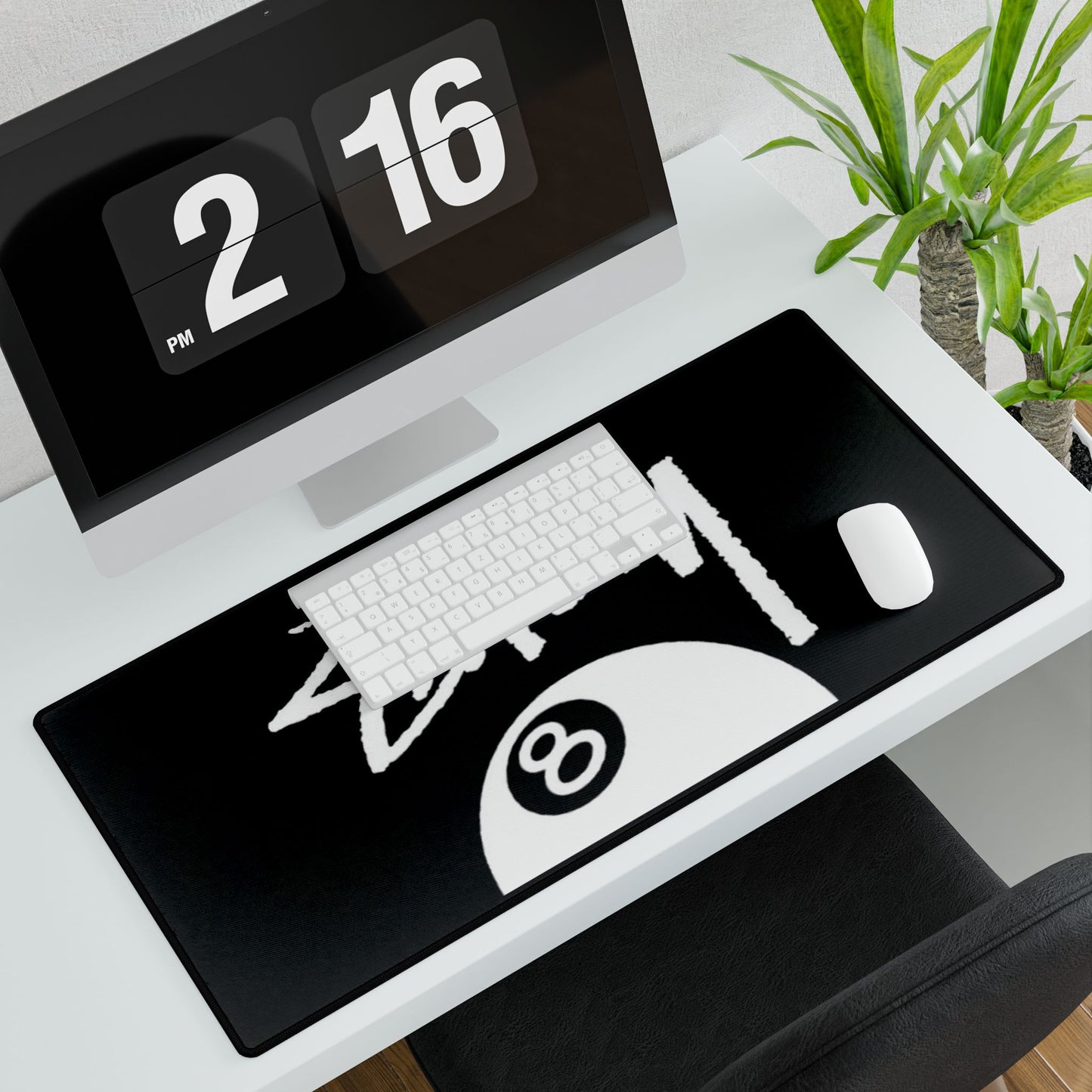 Stylish Stüssy Desk Mat with 8-Ball Design