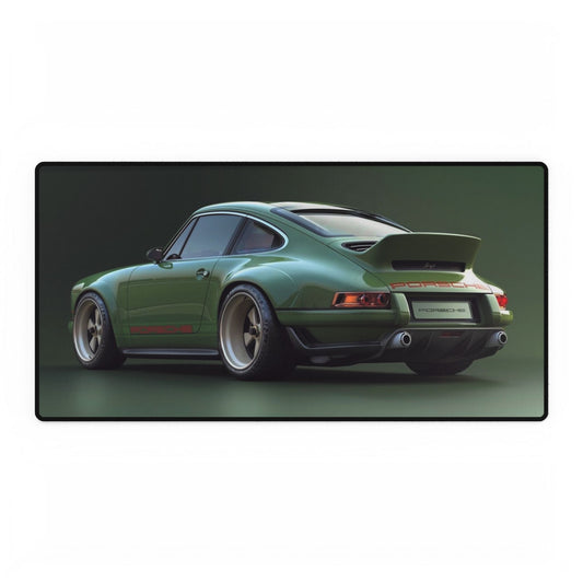 Green Porsche 911 Desk Mat